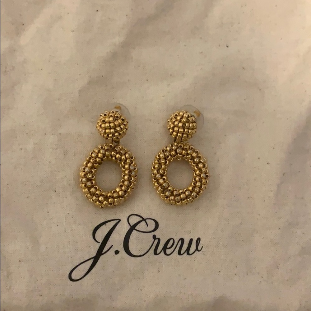 J Crew Gold drop earrings